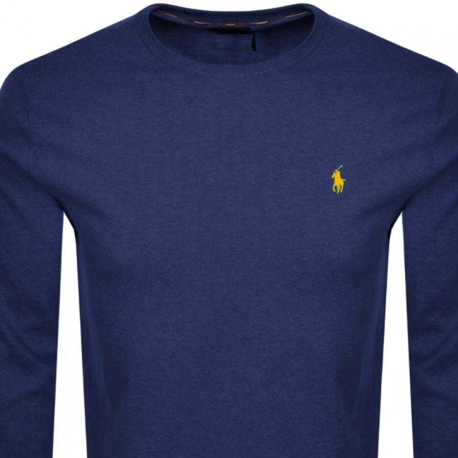 Alternative Image for ProductRalph Lauren Slim Crew Neck Knit Jumper Blue2